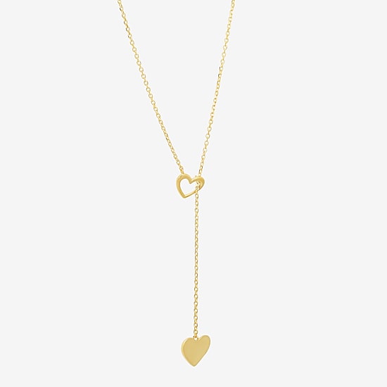 Womens 10K Gold 18 Inch Y Necklace