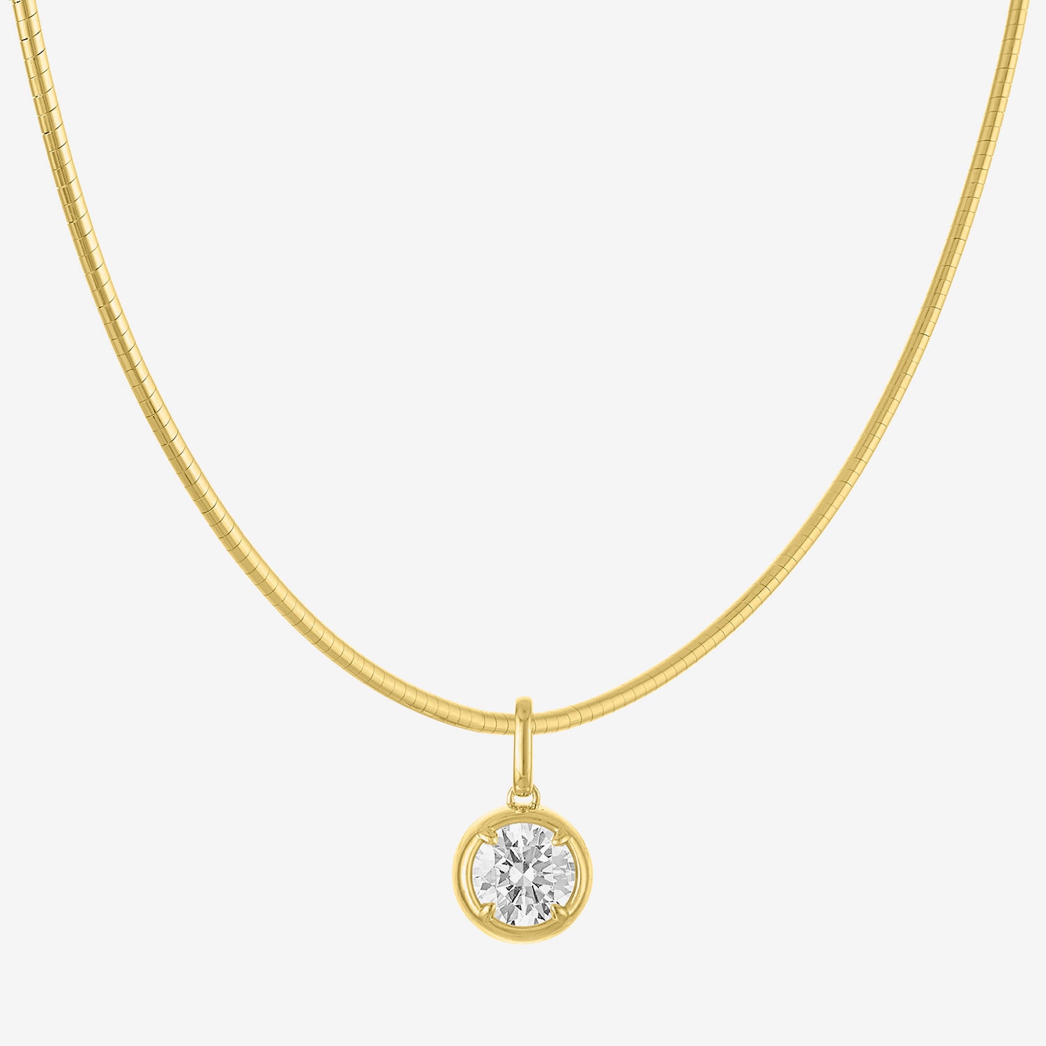 Diamond Addiction G-H / Si2-I1 Womens 1 CT. T.W. Lab Grown White Diamond 14K Gold Over Silver 18 Inch Pendant Necklace