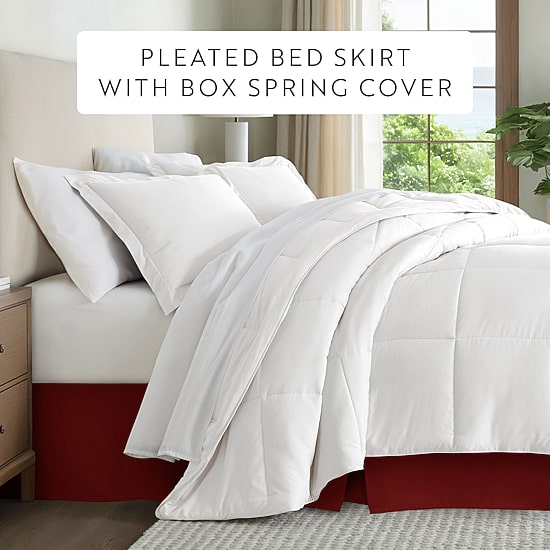 Casual Comfort Luxury Pleated 14" Hypoallergenic Wrinkle Resistant Bed Skirt