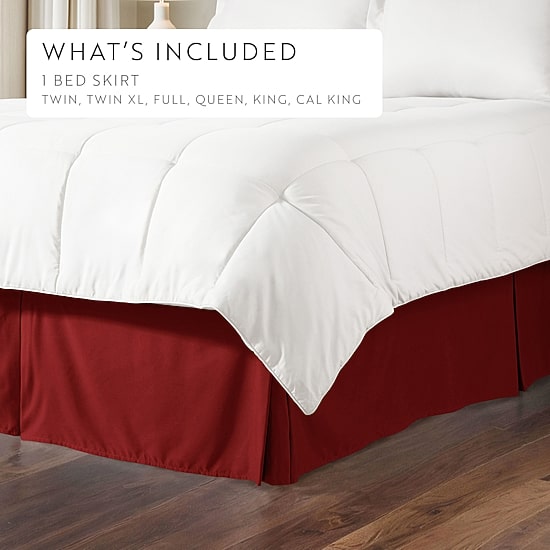 Casual Comfort Luxury Pleated 14" Hypoallergenic Wrinkle Resistant Bed Skirt