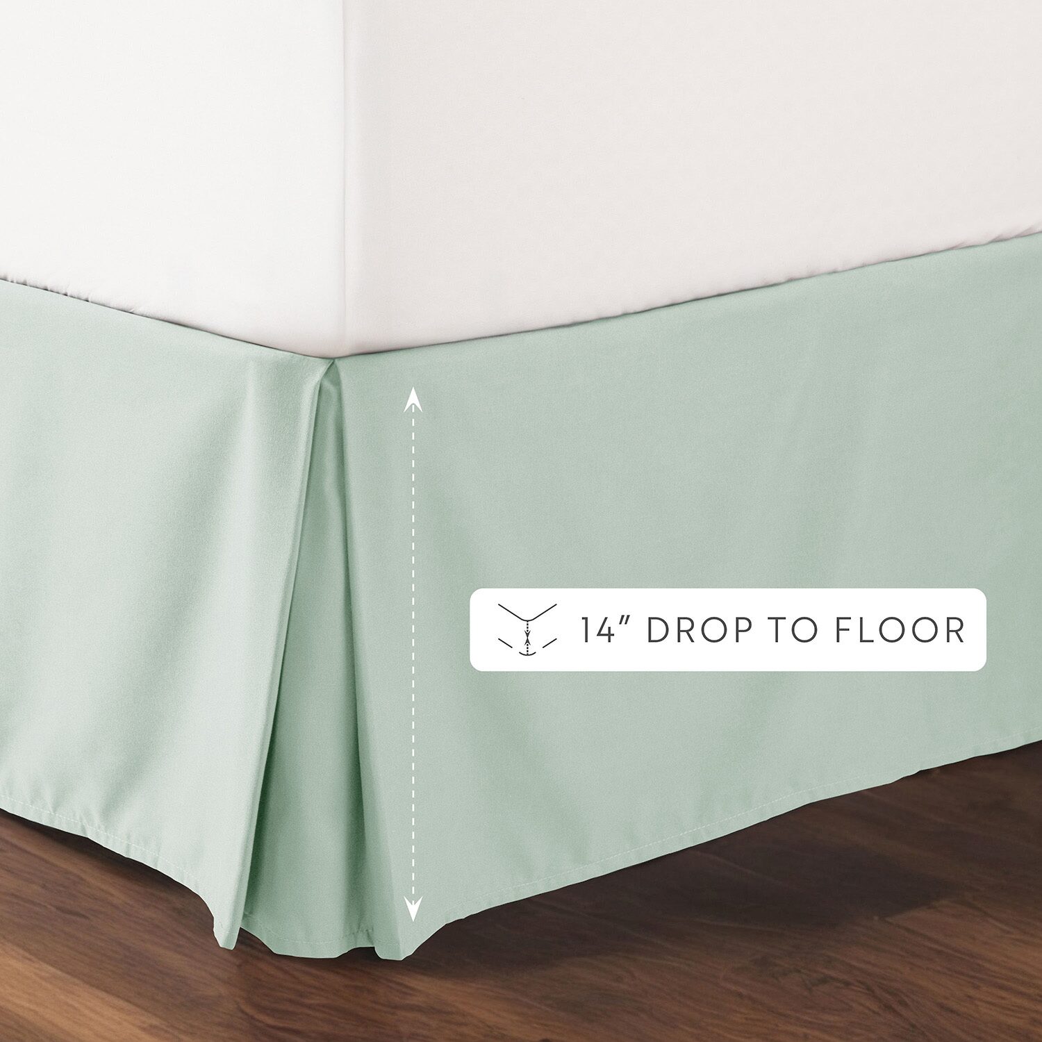 Casual Comfort Luxury Pleated 14" Hypoallergenic Wrinkle Resistant Bed Skirt