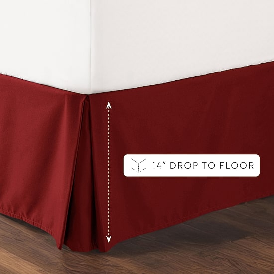 Casual Comfort Luxury Pleated 14" Hypoallergenic Wrinkle Resistant Bed Skirt