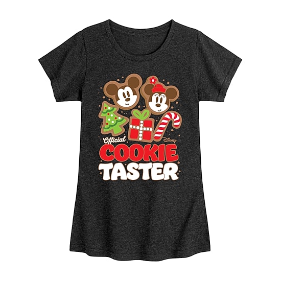 Disney Collection Girls Round Neck Short Sleeve Regular Fit Mickey and Friends Graphic T-Shirt