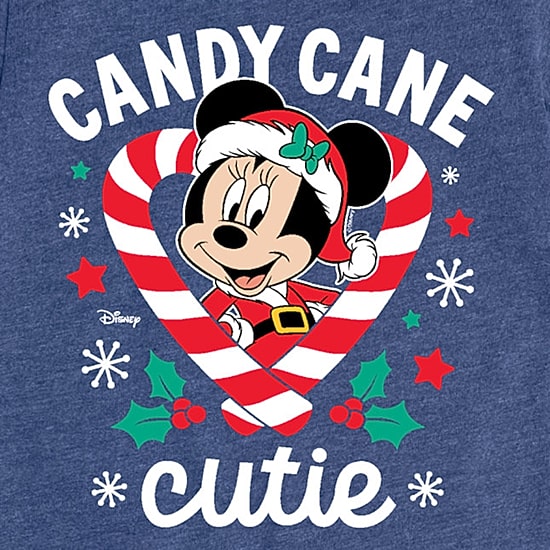 Disney Collection Girls Round Neck Short Sleeve Regular Fit Minnie Mouse Graphic T-Shirt