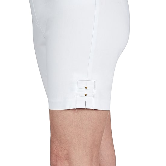 Hearts Of Palm Womens Mid Rise Petite Pull-On Short