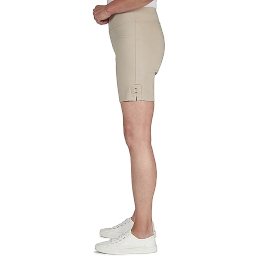 Hearts Of Palm Womens Mid Rise Petite Pull-On Short
