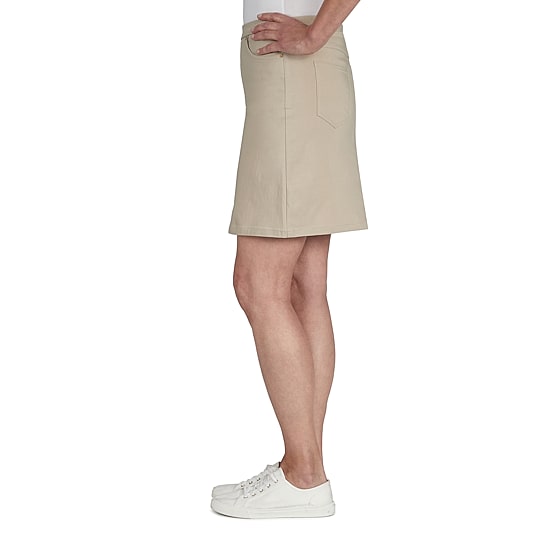 Hearts Of Palm Womens Petite Mid Rise A-Line Skirt