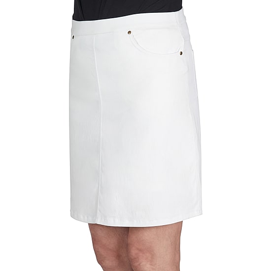 Hearts Of Palm Womens Petite Mid Rise A-Line Skirt