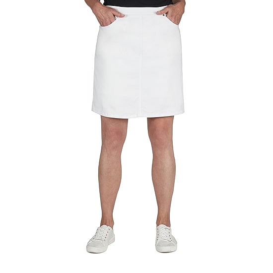 Hearts Of Palm Womens Petite Mid Rise A-Line Skirt