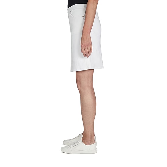 Hearts Of Palm Womens Petite Mid Rise A-Line Skirt