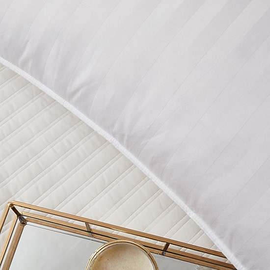 Blue Ridge Home Fashions 350 Thread Count Damask Stripe White Down Pillow