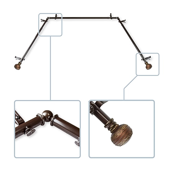 Rod Desyne Ornament Bay Window Rod