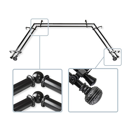 Rod Desyne Ornament Bay Window Rod