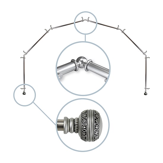 Rod Desyne Ornament 6-Sided Bay Window Rod