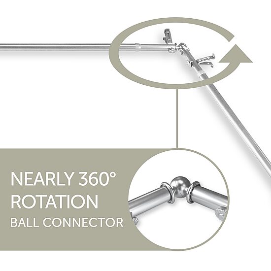 Rod Desyne Ornament 6-Sided Bay Window Rod