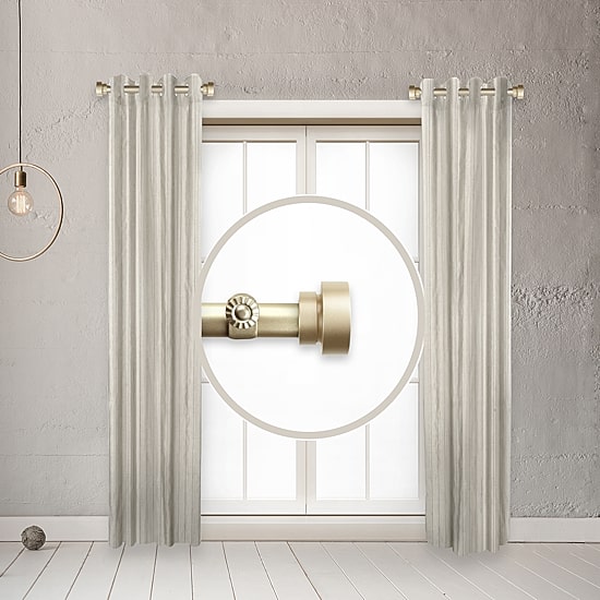 Rod Desyne (Set Of 2) Basic Side 1 IN Adjustable Curtain Rod