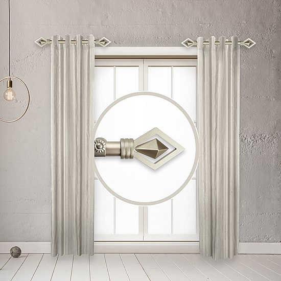 Rod Desyne (Set Of 2) Lenore Side 1 IN Adjustable Curtain Rod