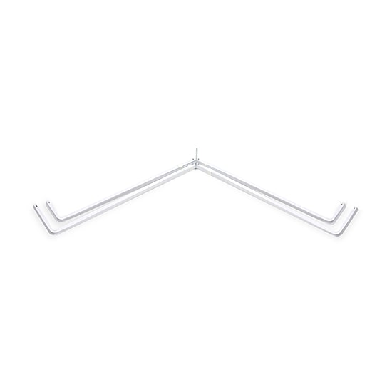 Rod Desyne Lockseam Corner Window Double Curtain Rod