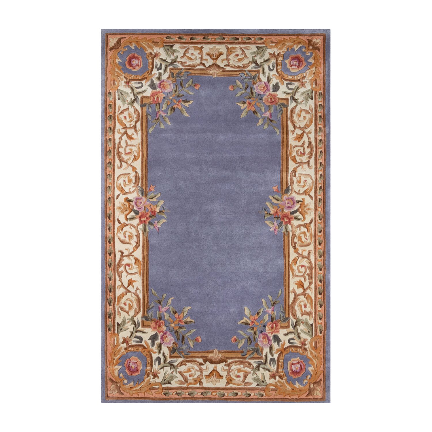 Momeni Open Fields Bordered Hand Tufted Indoor Rectangular Accent Rug