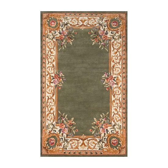 Momeni Open Fields Bordered Hand Tufted Indoor Rectangular Accent Rug