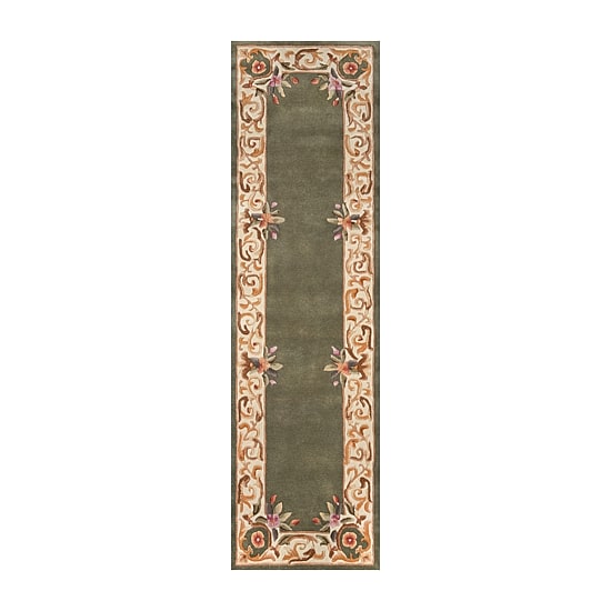 Momeni Open Fields Bordered Hand Tufted Indoor Rectangular Accent Rug