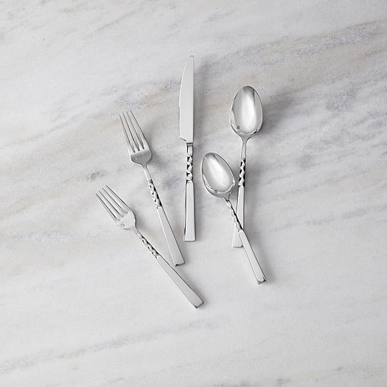 Fortessa Wrought 20-pc. 18/10 Stainless Steel Flatware Set