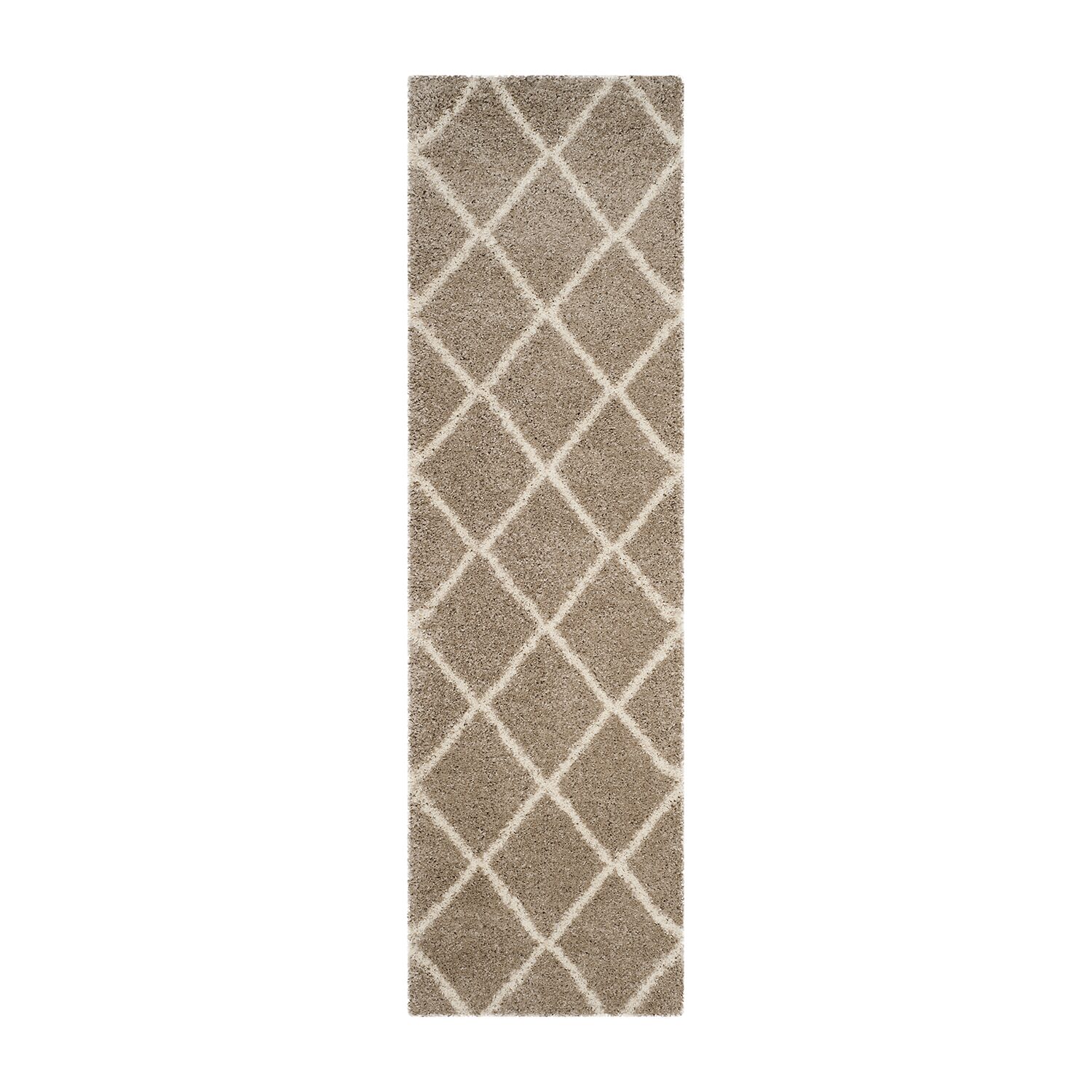 Safavieh Hudson Shag Collection Salome Geometric Runner Rug
