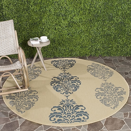 Safavieh Ray Floral Floral Indoor Outdoor Round Area Rug