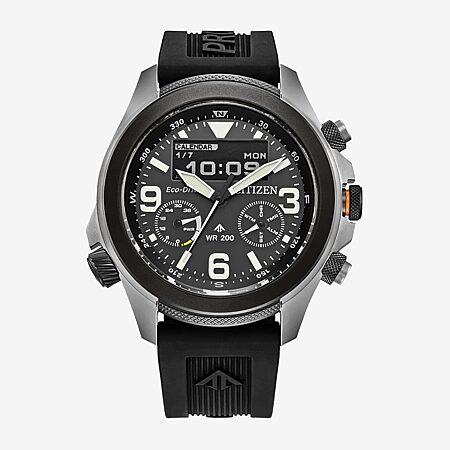 Citizen Sea Eco Mens Gray Stainless Steel Bracelet Watch Bn0264