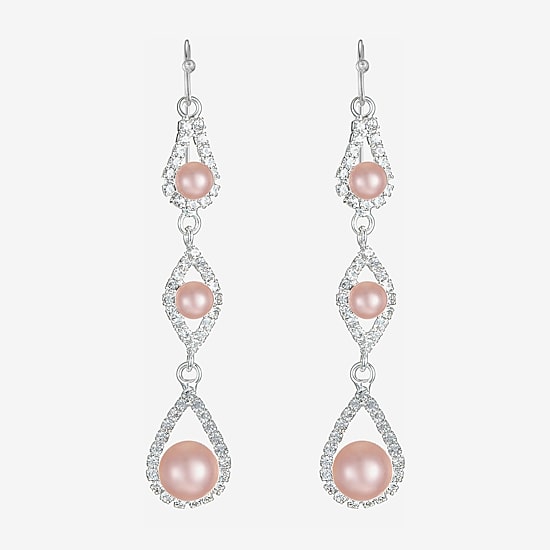Monet Jewelry Timeless Womens Simulated Pearl Drop Earrings