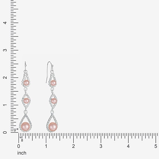 Monet Jewelry Timeless Womens Simulated Pearl Drop Earrings