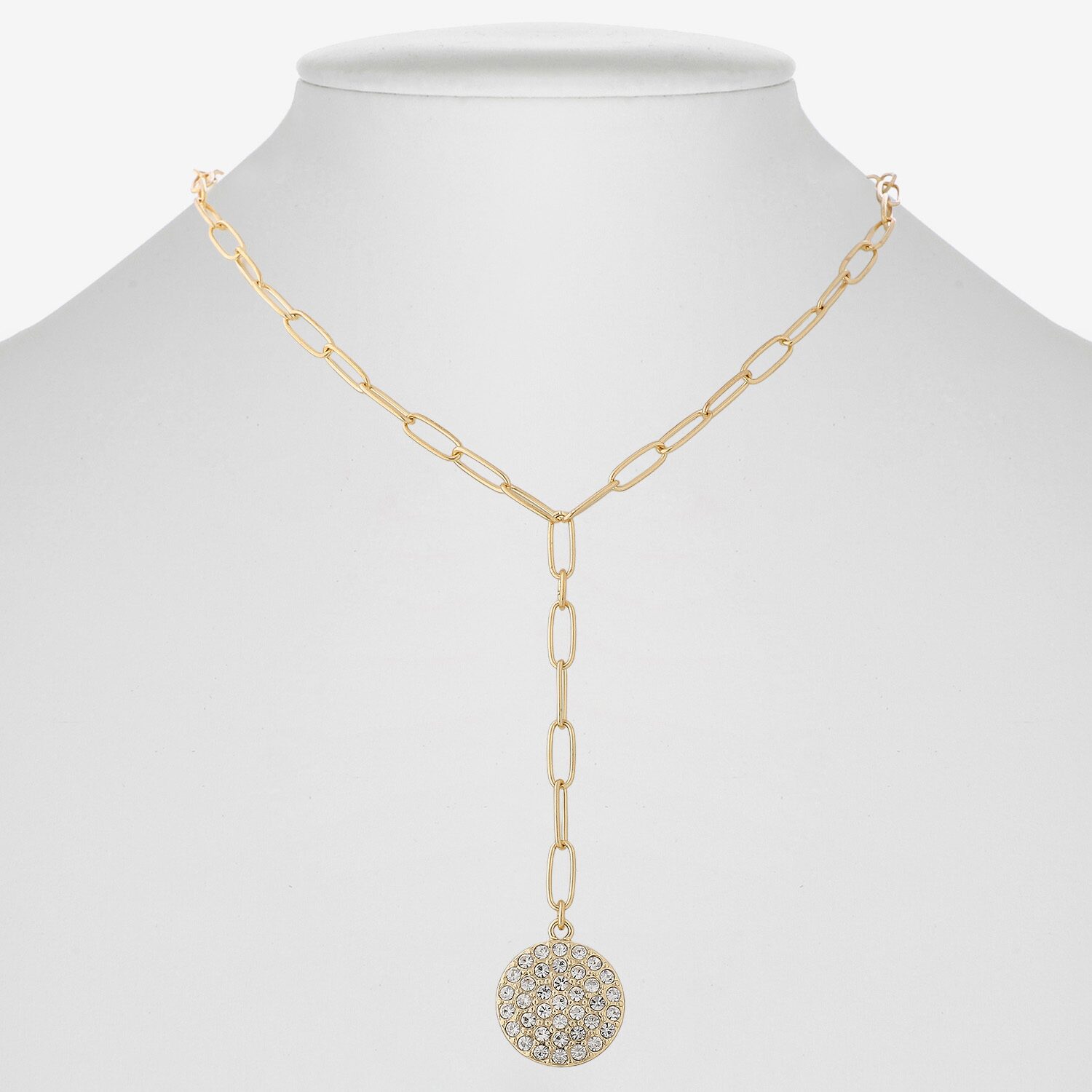 Liz Claiborne Womens Glass 18 Inch Y Necklace