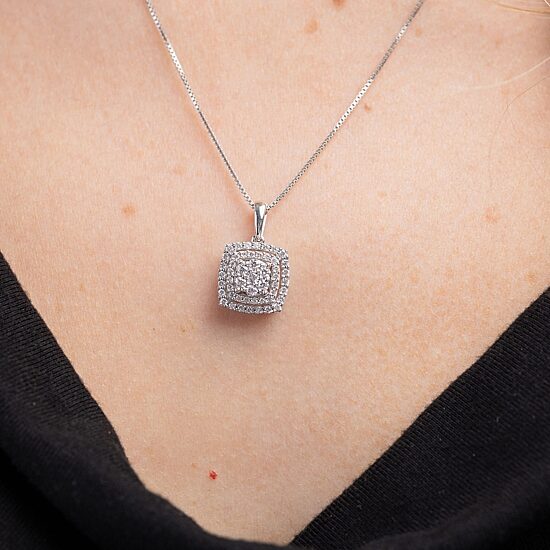 Diamond Blossom Womens 1 CT. T.W. Natural White Diamond 10K Gold 2-pc. Jewelry Set