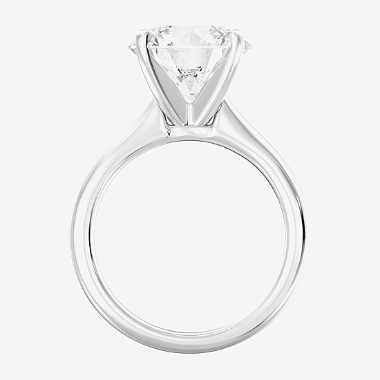  5 CT. Round Lab-Grown (F / VS1)  Diamond Solitaire Engagement Ring in 14k Gold