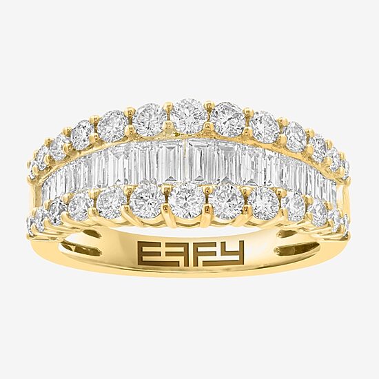 Effy Final Call (G / Si1) Womens 1 1/2 CT. T.W. Lab Grown White Diamond 14K Gold Cocktail Ring