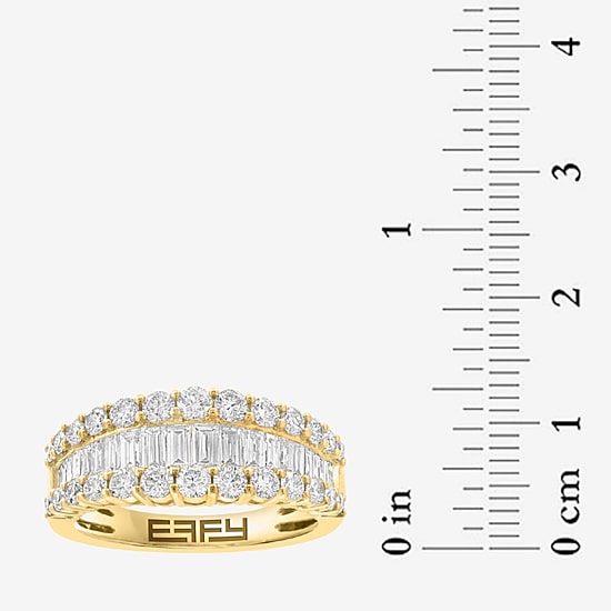 Effy Final Call (G / Si1) Womens 1 1/2 CT. T.W. Lab Grown White Diamond 14K Gold Cocktail Ring