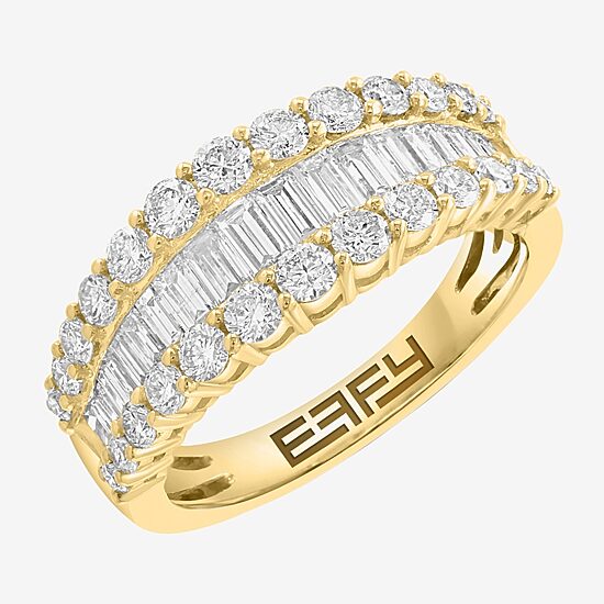 Effy Final Call (G / Si1) Womens 1 1/2 CT. T.W. Lab Grown White Diamond 14K Gold Cocktail Ring
