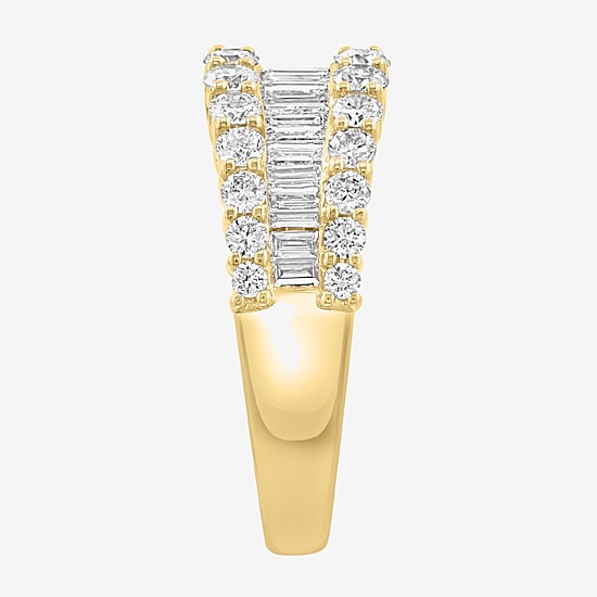 Effy Final Call (G / Si1) Womens 1 1/2 CT. T.W. Lab Grown White Diamond 14K Gold Cocktail Ring