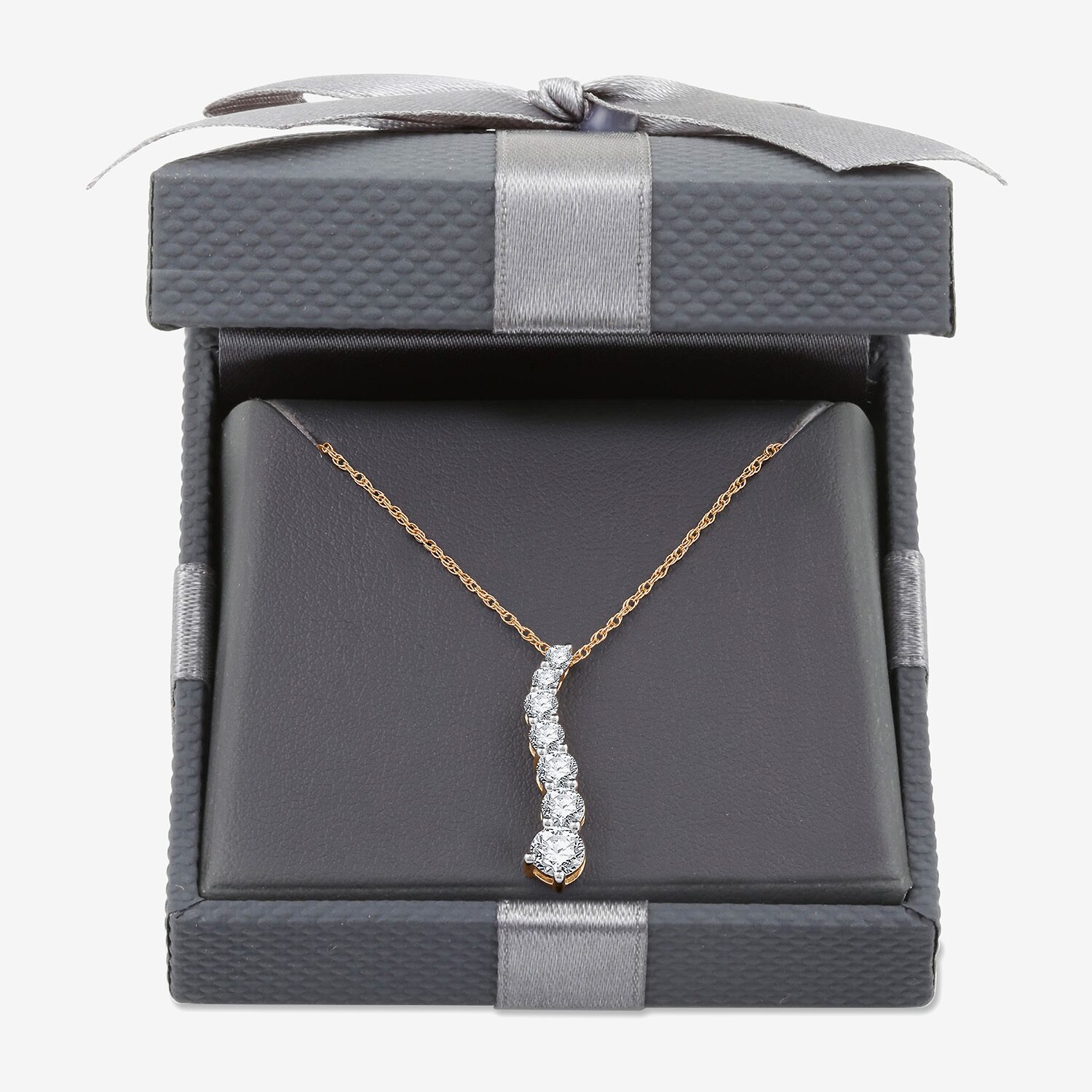Womens 1 CT. T.W. Lab Grown White Diamond Sterling Silver 18 Inch Pendant Necklace