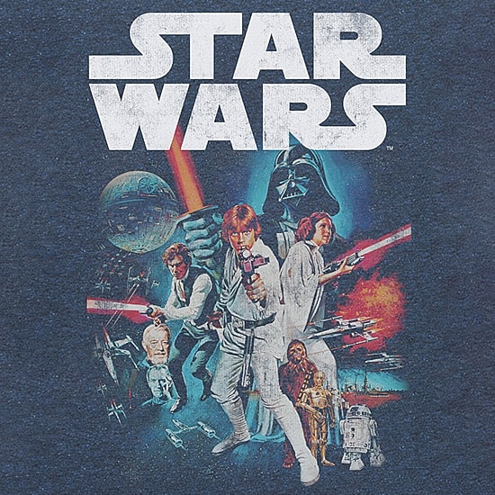 Mens Short Sleeve Star Wars Graphic T-Shirt