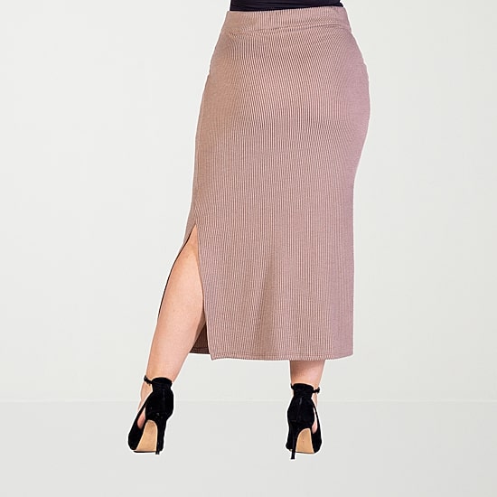 24seven Comfort Apparel Womens Plus Maxi Skirt