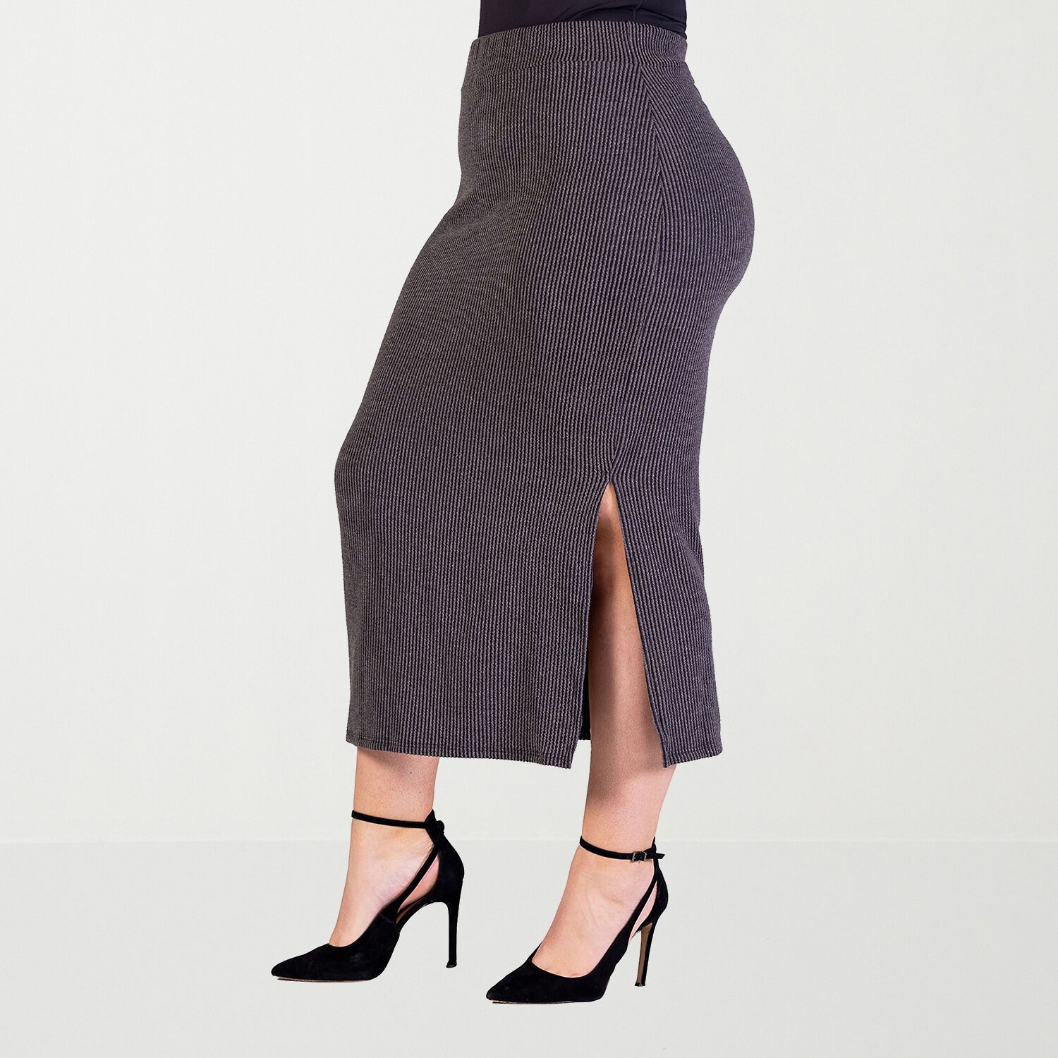 24seven Comfort Apparel Womens Plus Maxi Skirt