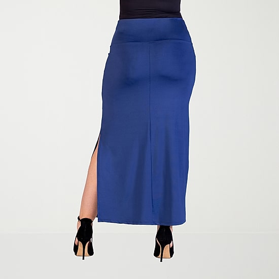 24seven Comfort Apparel Womens Plus Maxi Skirt