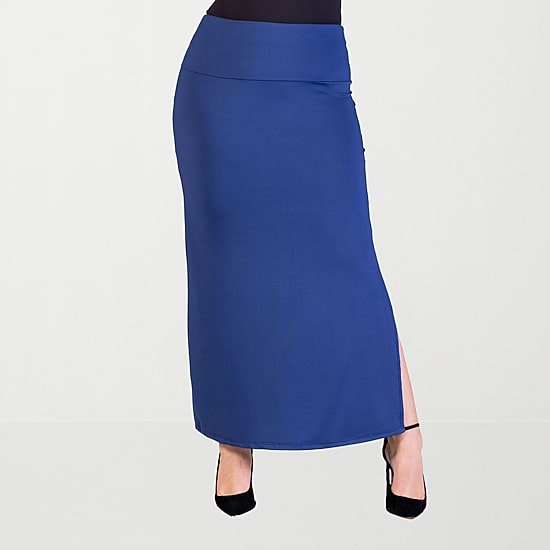 24seven Comfort Apparel Womens Plus Maxi Skirt