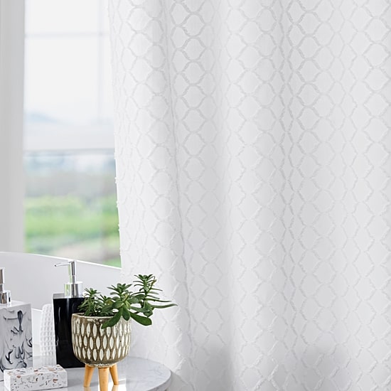 Awesome Home™ Waterproof  Poly  Snap In Liner Shower Curtain Set