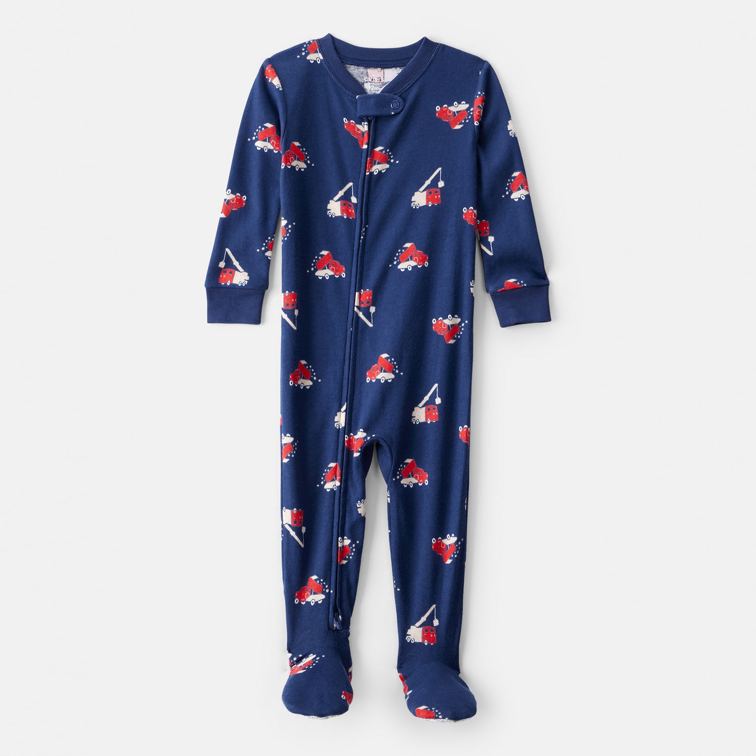 Carter's Baby Boys Footed Crew Neck Long Sleeve One Piece Pajama