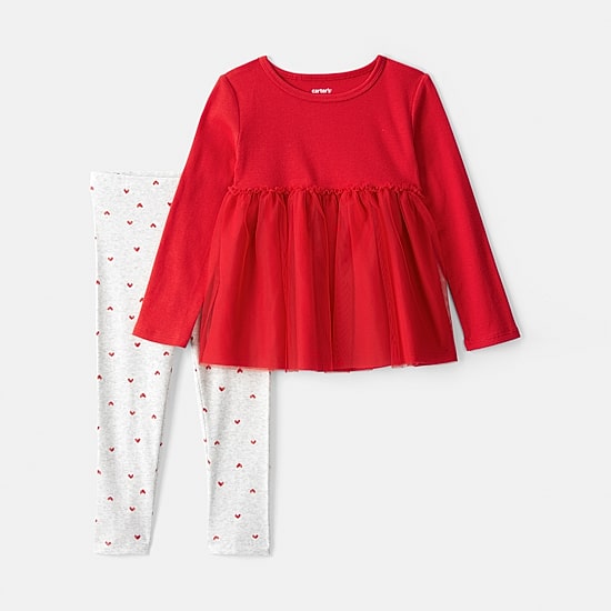 Carter's Valentines Day Toddler Girls Jersey 2-pc. Pant Set