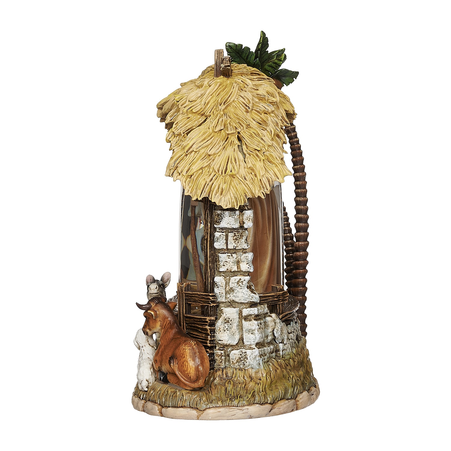Roman 8"H Lighted Swirl Holy Family Christmas Tabletop Decor