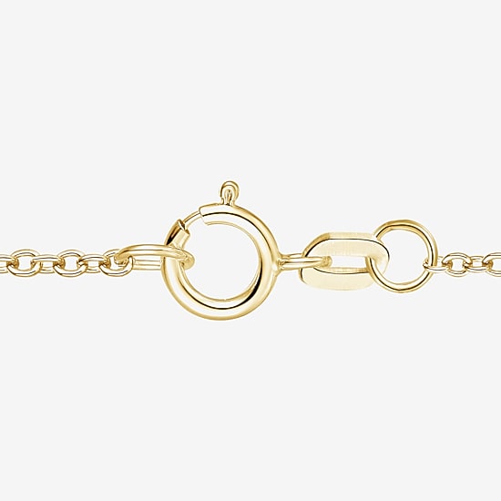 (J-K/I2-I3) Womens 1/6 CT. T.W. Genuine Green Emerald 10K Gold 18 Inch Pendant Necklace