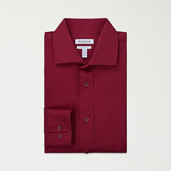 Haggar Premium Comfort Mens Slim Fit Long Sleeve Dress Shirt